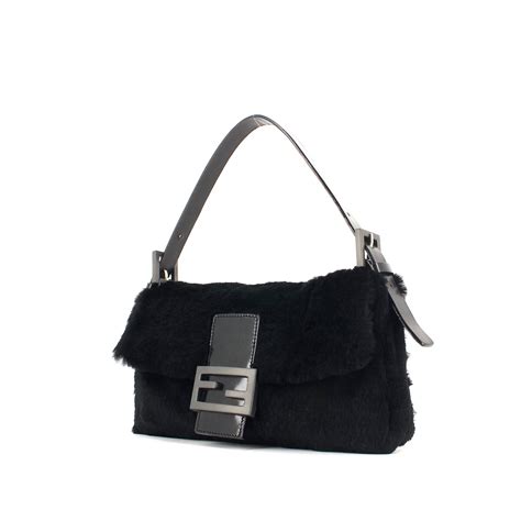 borsa fendi con logo nero|pochette donna fendi.